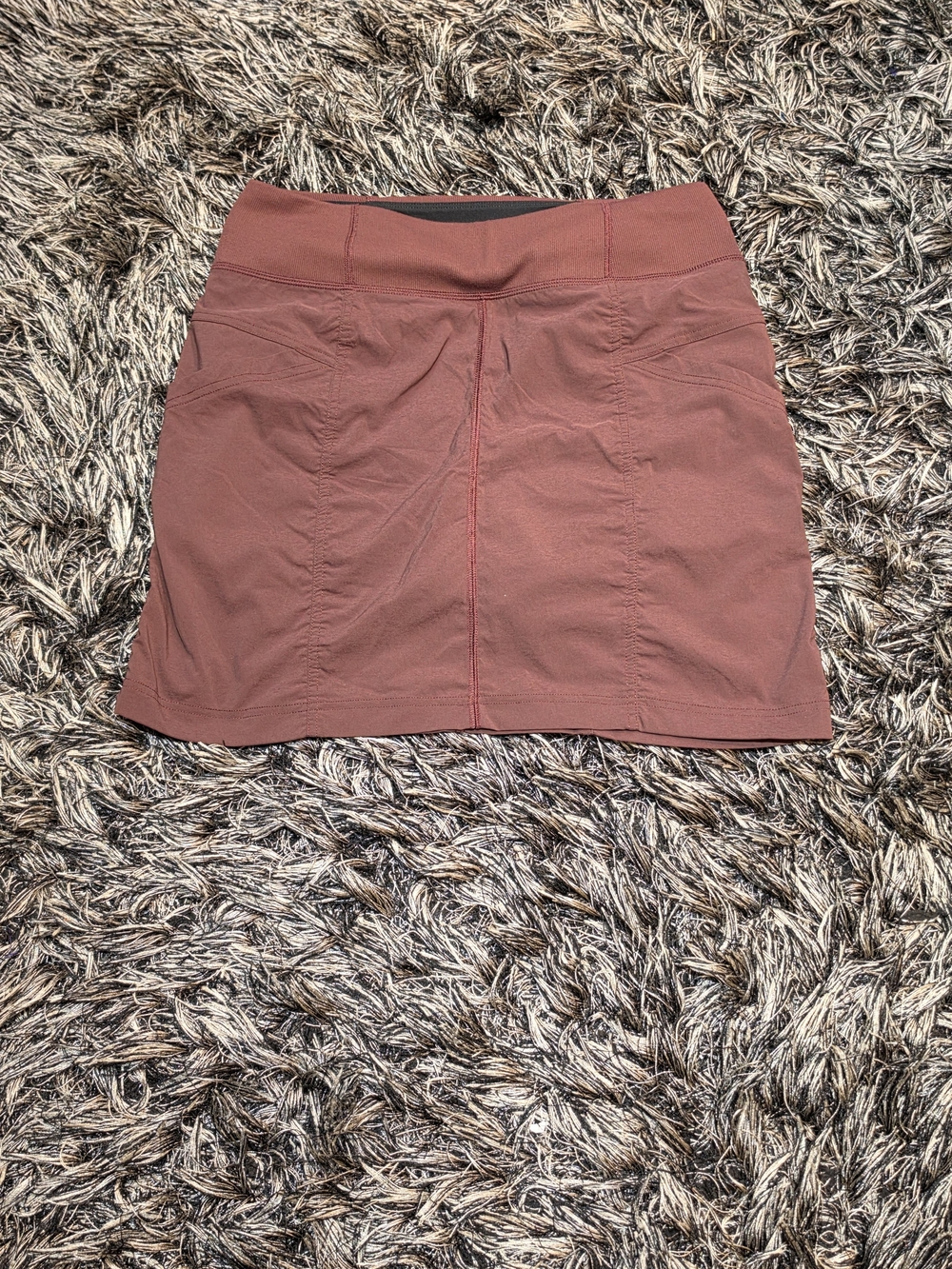 Prana Mauve-Rust Everyday Active Mini Skirt/shorts
